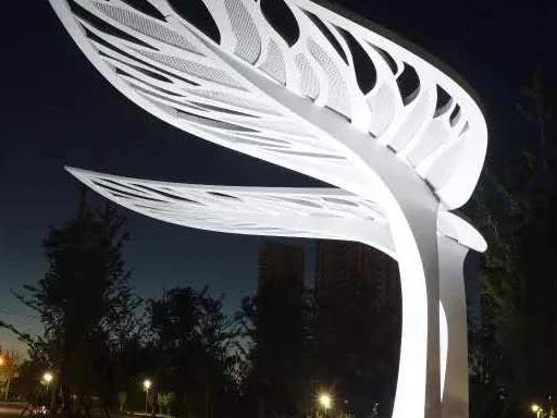 景觀不鏽鋼（gāng）雕塑葉子