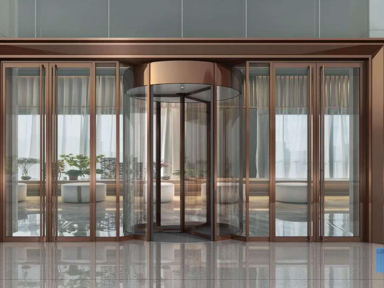 高端酒（jiǔ）店不鏽鋼玻璃門