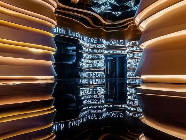 不鏽鋼烤漆與燈光結合