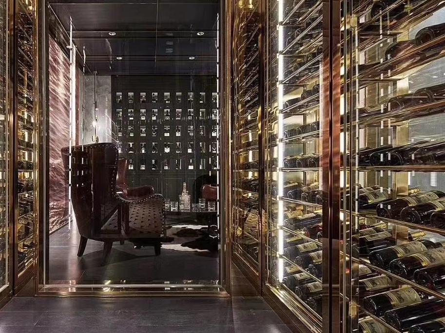 豪華私人酒窖不（bú）鏽鋼酒櫃