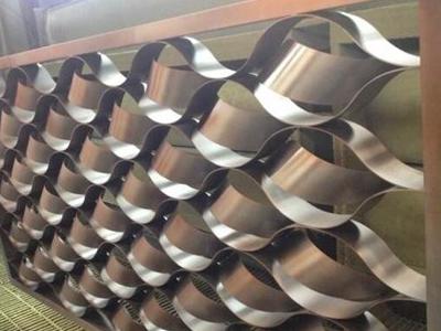 仿銅拉絲不鏽鋼格柵