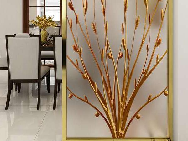 家用客廳不鏽鋼屏風（fēng）花格隔（gé）斷
