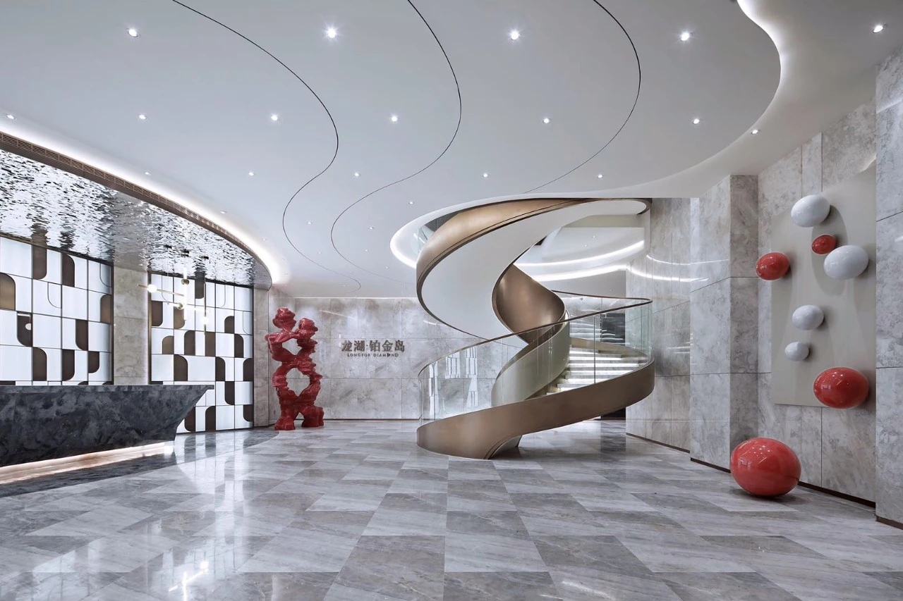 豪華會所（suǒ）不鏽鋼樓梯扶（fú）手