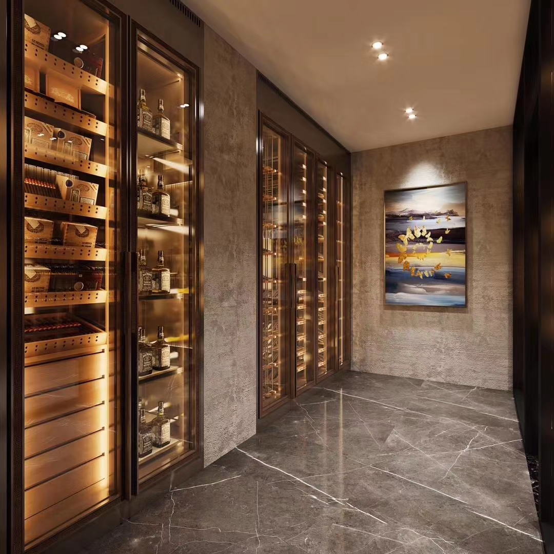 鈦（tài）金不鏽（xiù）鋼酒櫃製作