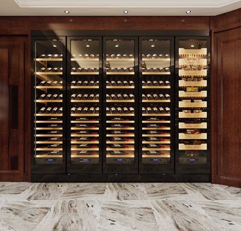 黑鈦色不鏽鋼酒櫃