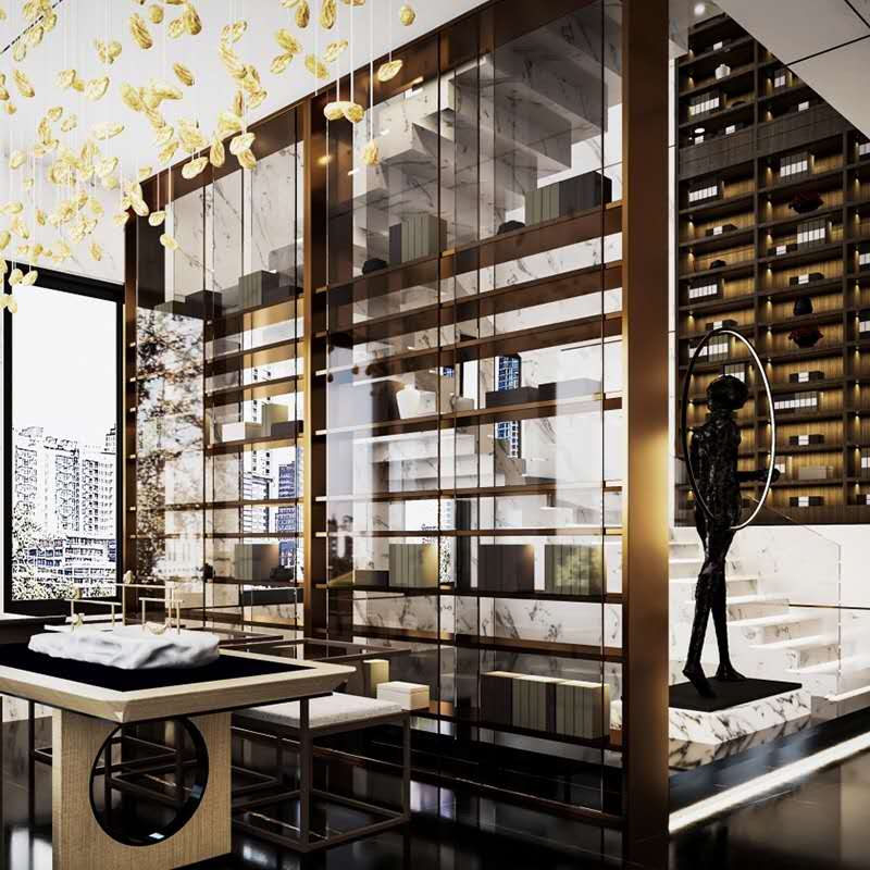 不鏽鋼（gāng）展示櫃架