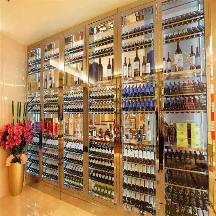 酒吧KTV高檔不鏽鋼（gāng）酒櫃