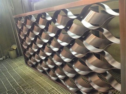 仿銅拉絲不鏽鋼格柵