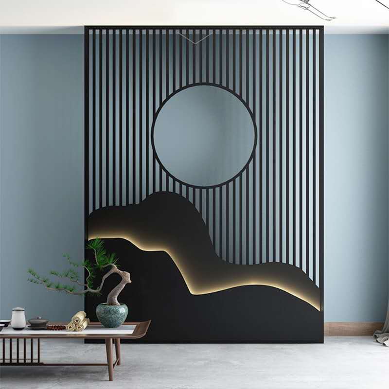 豪華別墅不鏽鋼（gāng）屏風隔斷