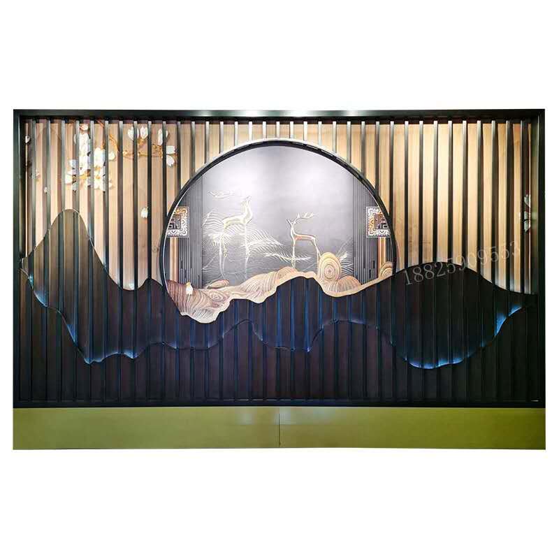 豪華家裝別墅不鏽鋼屏風隔斷