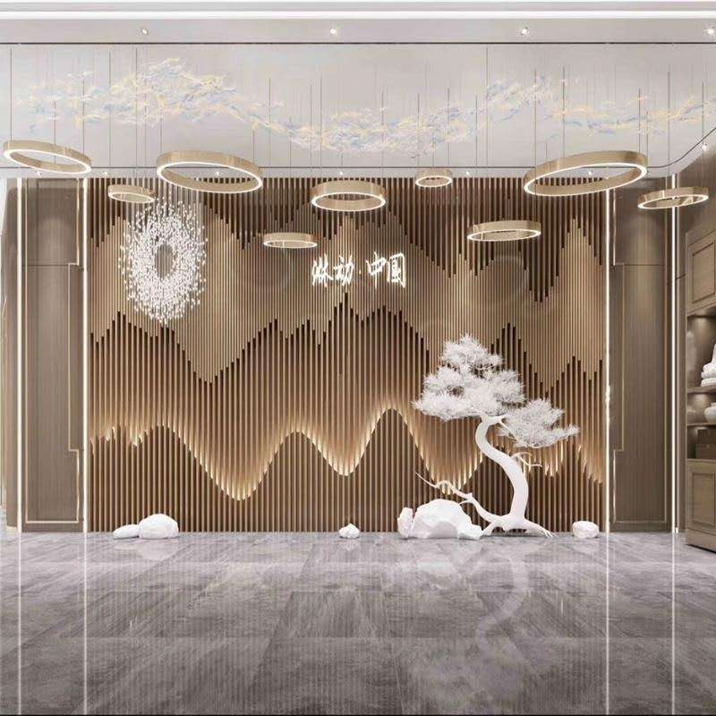 豪華五星級酒店不鏽鋼（gāng）屏風隔斷