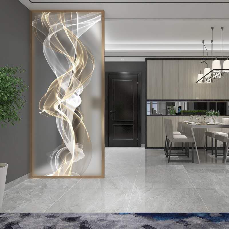 家（jiā）用客廳不（bú）鏽（xiù）鋼屏風花格隔斷