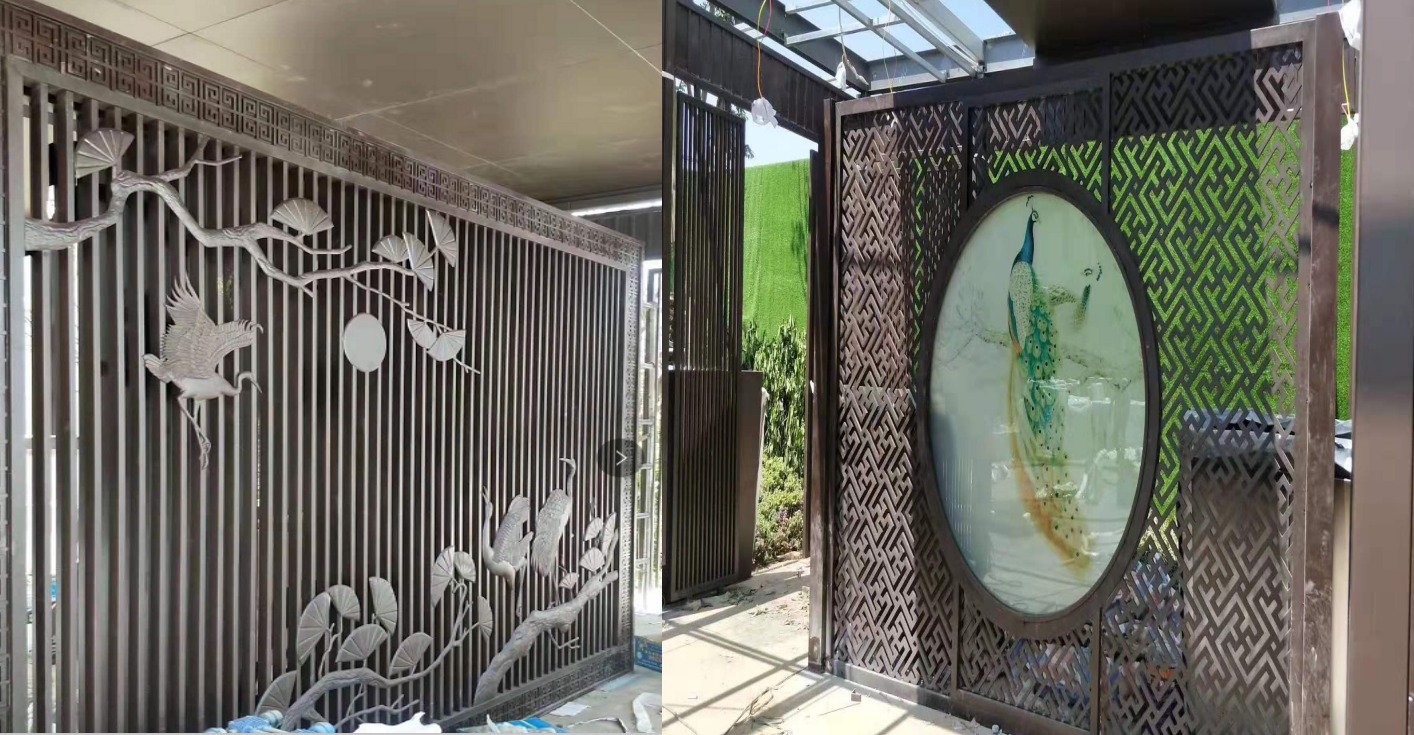 昭（zhāo）通新城五悅華府實景展示區屏風